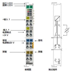 BECKHOFF模擬量輸入端子模塊 EL3011/12，EL3111/12