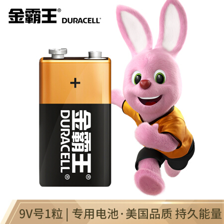 JinBaWang （Duracell）9V電池1粒裝 堿性電池九伏