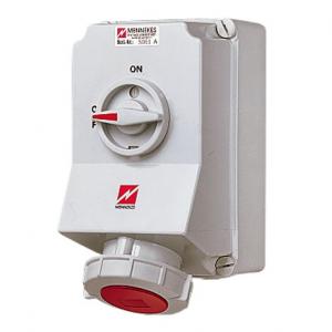 工業(yè)插座 DUO 63A5P 6H400V IP67，5113A