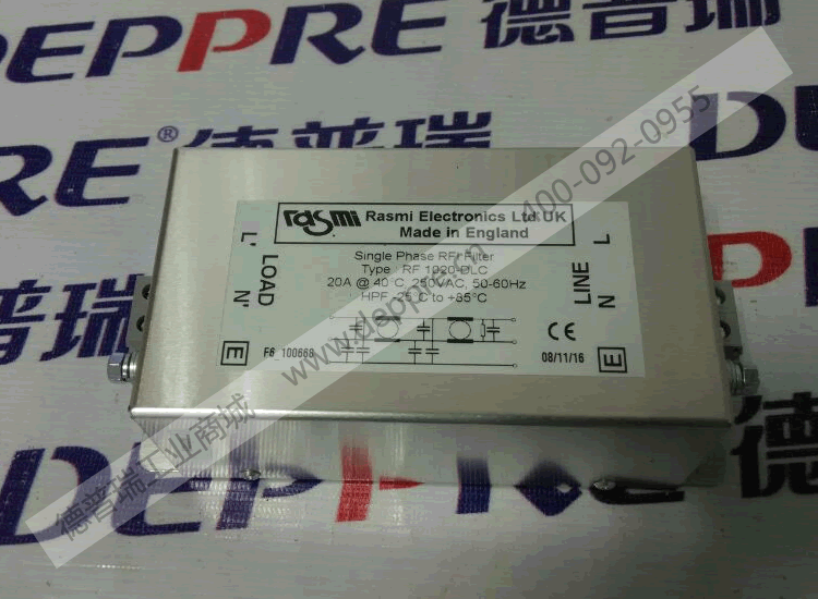 RASMI 電源濾波器RF1020-DLC