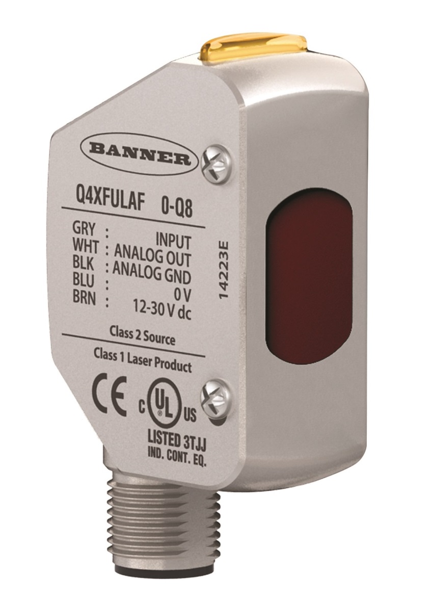 bannerQ4X激光測(cè)距傳感器