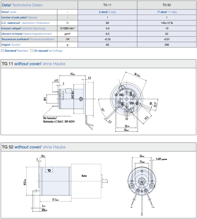 德恩科測(cè)速發(fā)電機(jī)TG11技術(shù)圖